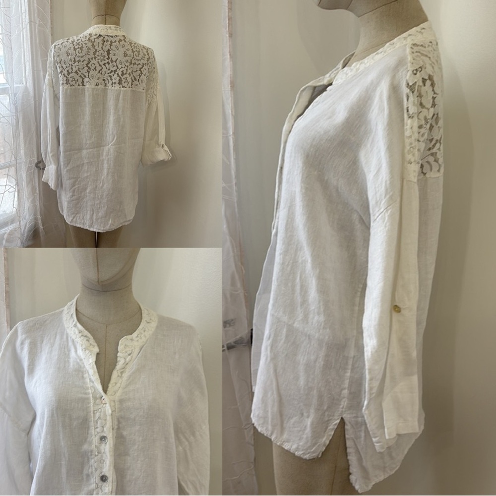 Viola Borghi 100% Linen Tunic Top